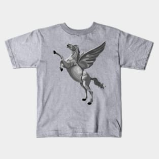Gray Pegasus Kids T-Shirt